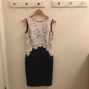 Ralph Lauren Dress Navy + White Lace